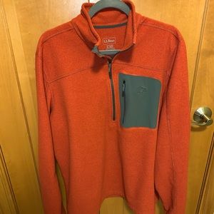 L.L Bean Fleece 1/4 Zip Sweater XL